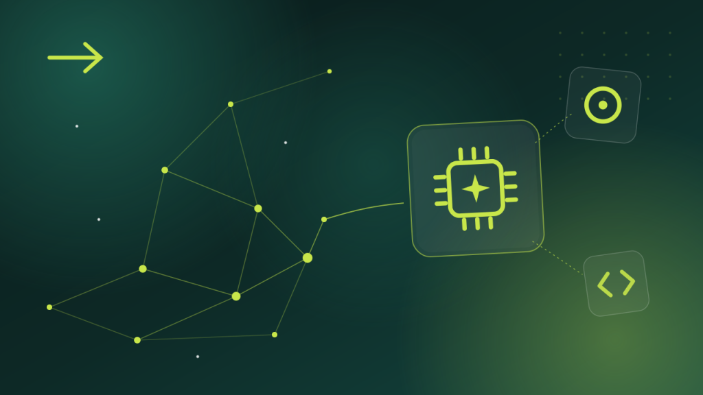 AI-chip illustratie voor een AI-ready WordPress website, Fyrst huisstijl