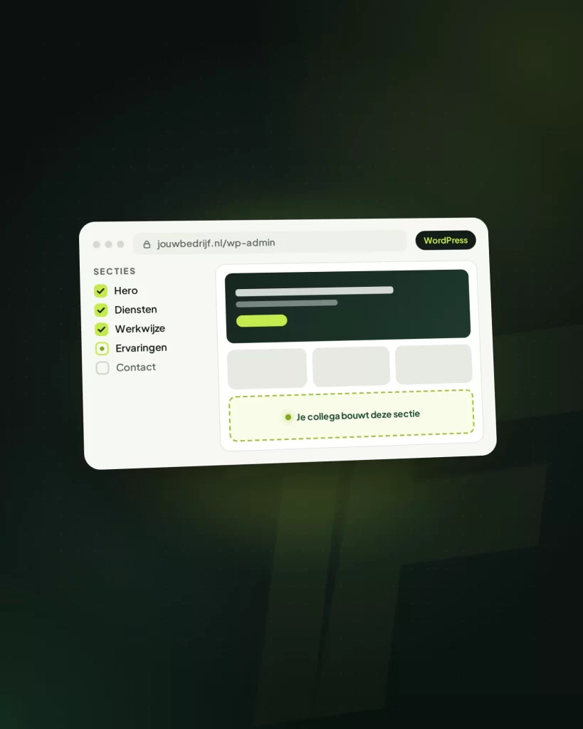 We bouwen je WordPress-site: Bouw